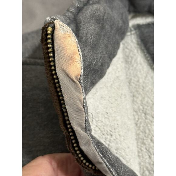 Columbia Mens Sweater 1/4 Zip Pullover Fleece Gray X-Large Heavy Winter - Picture 7 of 16